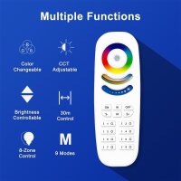 Gledopto 2.4G RF Remote Control Fernbedienung RGB-CCT ZigBee 3.0 Pro 4-Zonen