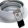 LEDlumi LLEBR02SI GU10 MR16 Spot Einbaurahmen Deckeneinbau rund schwenkbar silber matt