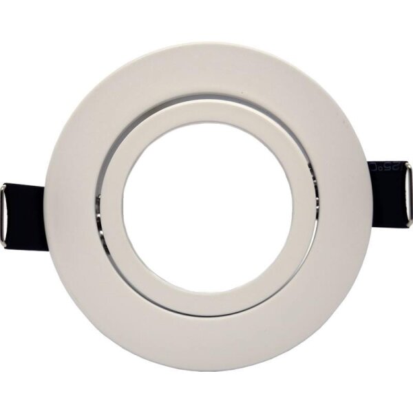LEDlumi LLEBR02WS GU10 MR16 Spot Einbaurahmen Deckeneinbau rund schwenkbar weiß