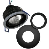 LEDlumi LLSWIP65 wassergeschützt IP65 rund Schwarz...