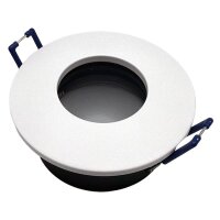 LEDlumi LLWSIP65 wassergeschützt IP65 rund Weiß Spot Einbaurahmen GU10 MR16
