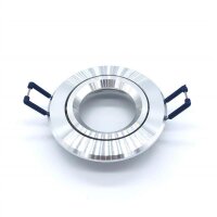 LEDlumi LLEBR01SI GU10 MR16 Spot Einbaurahmen Deckeneinbau rund schwenkbar silber