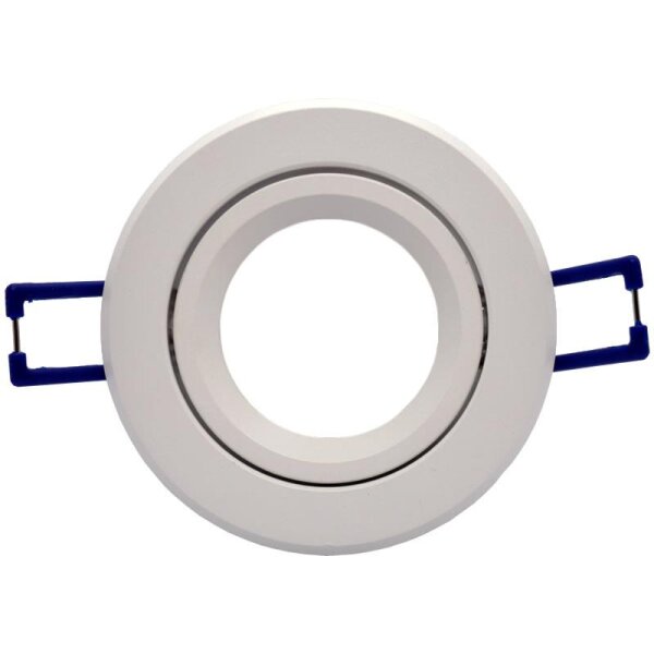 LEDlumi LLEBR01WS GU10 MR16 Spot Einbaurahmen Deckeneinbau rund schwenkbar weiß