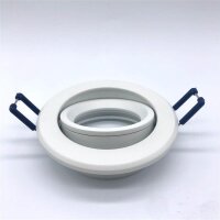 LEDlumi LLEBR01WS GU10 MR16 Spot Einbaurahmen Deckeneinbau rund schwenkbar weiß