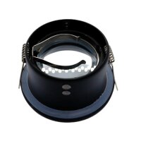 LEDlumi LLSPU01SW Einbaurahmen MR16 Spot GU10 Sockel IP44 rund konkav schwarz