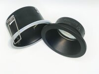 LEDlumi LLSPU01SW Einbaurahmen MR16 Spot GU10 Sockel IP44 rund konkav schwarz
