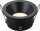 LEDlumi LLSPU01SW Einbaurahmen MR16 Spot GU10 Sockel IP44 rund konkav schwarz