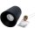 LEDlumi LLSPA01SW Aufbaugehäuse mit Einbaurahmen MR16 Spot GU10 Sockel IP44 rund konkav schwarz