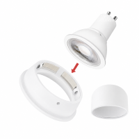 LEDlumi LLSPA01WS Aufbaugehäuse mit Einbaurahmen...