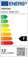LEDlumi LL62411 LED Spot Reflektoreinsatz MR16 RGB-CCT ( WW 2000k / CW 6500k ) 12W