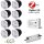 Gledopto Ledlumi Set - TunableWhite 8 Stück Spots LL32408-2065 Spiegel mit Meanwell Netzteil 80W