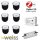 Gledopto Ledlumi Set - SingleColor 6 Stück Spots LL22408-2850 mit Meanwell Netzteil 60W