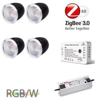 Gledopto Ledlumi Set - RGBW 4 Stück Spots LL52410...