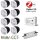 Gledopto Ledlumi Set - RGBCCT 8 Stück Spots LL62411 mit Meanwell Netzteil 100W