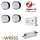 Gledopto Ledlumi Set - SingleColor 4 Stück Spots flach LL22406-2850 mit Meanwell Netzteil 40W