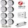 Gledopto Ledlumi Set - RGBW 8 Stück Spots flach LL52406 mit Meanwell Netzteil 60W
