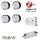 Gledopto Ledlumi Set - RGBW 4 Stück Spots flach LL52406 mit Meanwell Netzteil 40W