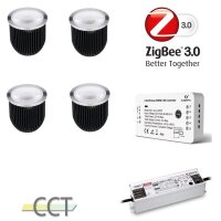 Gledopto Ledlumi Set - TunableWhite 4 Stück Spots LL32408-2060 mit Meanwell Netzteil 40W