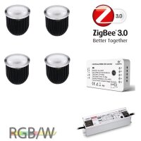 Gledopto Ledlumi Set - RGBW 4 Stück Spots LL52408...