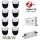 Gledopto Ledlumi Set - RGBW 8 Stück Spots LL52408 mit Meanwell Netzteil 100W