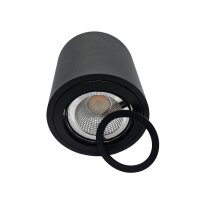 LEDlumi LLAP01SW Aufbaugehäuse schwenkbar MR16 Spot GU10 Sockel rund schwarz