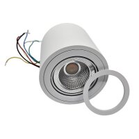 LEDlumi LLAP01SW Aufbaugehäuse verstellbar MR16 Spot GU10 Sockel IP44 rund weiß