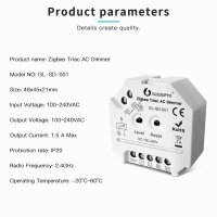 Gledopto Zigbee Triac AC Dimmer Schalter GL-SD-001 2.4GHz 230V