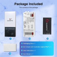 Gledopto LED Controller ZigBee 3.0 Pro+ 3 in 1, 12-24V, Max 20A Output RGB+CCT / GL-C-202P