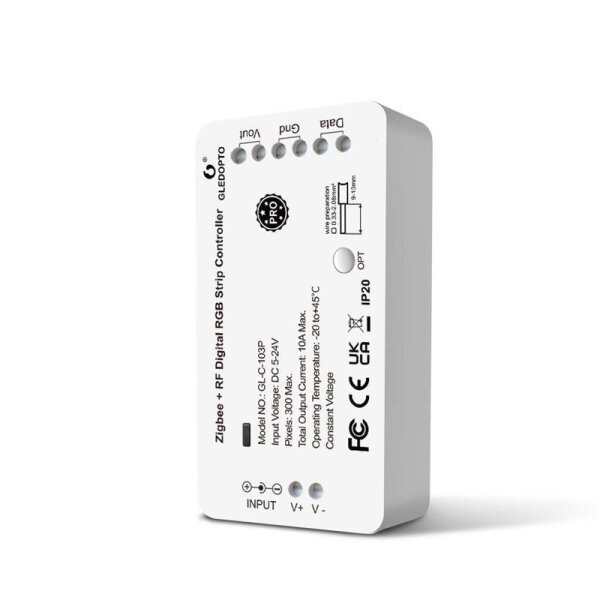 Gledopto 3-Draht/2-Draht ZigBee Pro 2-IN-1 CCT/DIM LED Controller - GL-C-013P