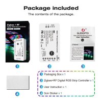 Gledopto ZigBee Pro Digital RGB LED-Strip-Controller, DC 5-24V, 10A - GL-C-103P