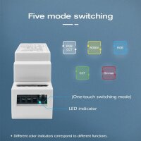 Gledopto ZigBee Pro Din-Schienen 5-IN-1 LED Controller, DC12-54V, 15A - GL-C-011P