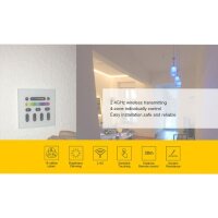 Gledopto 2.4GHz RF Wand-Touchpanel RGBW, 100-240V AC, 4-Zonen Fernsteuerung - GL-W-001