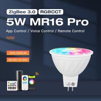 Gledopto GL-S-014P ZigBee Pro RGB+CCT MR16 GU5.3 5W LED Spotlight