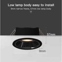 Gledopto GL-D-001P ZigBee Pro RGB+CCT LED Downlight schwarz