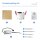 Gledopto GL-D-002P ZigBee Pro RGB+CCT 6W IP40 LED Einbaustrahler weiß
