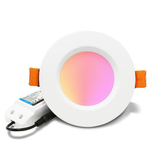 ZigBee Pro RGB+CCT 12W 160mm IP44 LED Einbaustrahler weiß Gledopto GL-D-005P
