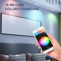 ZigBee Pro RGB+CCT 12W 113mm IP54 LED Einbaustrahler weiß Gledopto GL-D-007P