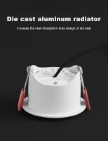 Gledopto ZigBee Pro RGB+CCT LED Downlight 12W CRI>90 weiß matt IP40 - GL-D-009P