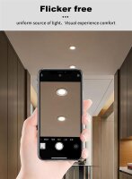 Gledopto ZigBee Pro RGB+CCT LED Downlight 12W CRI>90 weiß matt IP40 - GL-D-009P