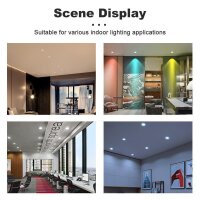 Gledopto ZigBee Pro RGB+CCT LED Downlight 12W CRI>90 schwarz matt IP40 - GL-D-010P