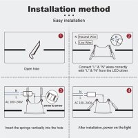 Gledopto ZigBee Pro RGB+CCT LED Downlight 12W CRI>90 schwarz matt IP40 - GL-D-010P