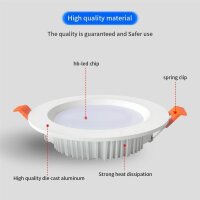 Gledopto ZigBee Pro Ultra-flaches RGB+CCT LED Downlight 6W CRI>90 Weiß - GL-D-013P