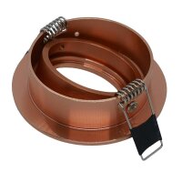 LEDlumi Spot Decken-Einbaurahmen für GU10 MR16 rund schwenkbar kupfer/Rosegold LLEBR02KU