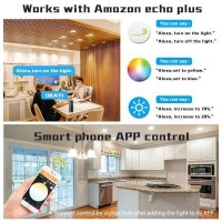 ZigBee Pro RGB+CCT 9W 114mm IP20 LED Einbaustrahler weiß Gledopto GL-D-004P