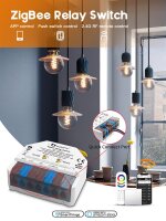 Gledopto Ultra-Mini ZigBee 3.0 Relais Schalter, AC100-240V, DC12-48V, Max 10A/16A / GL-C-310P
