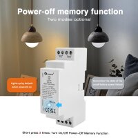 Gledopto ZigBee 3.0 DIN-Schienen Relais AC 100–240V | DC 24–48V | 16A / GL-DR-002P