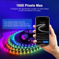 Gledopto LED Controller Tuya ZigBee 3.0 SPI Pixel | RGB/RGBW/RGBCCT | 15A / GL-SPI-206P