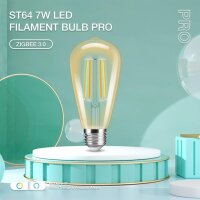 Gledopto ST64 E27 Leuchtmittel ZigBee3.0 Pro Serie CCT...